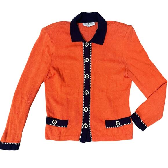 St. John Cardigan Sweater Vintage Button Front - Picture 1 of 7